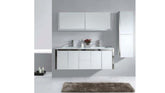 NYKO Wall Hung Vanity In 1500 White Gloss Finish With Chrome