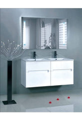 BELLA Wall Hung Vanity In 1500 With White Gloss Finish