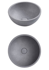 TRONO Concrete Basin In 360×360×145mm With Grey Mist, French Grey
