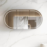 LED BONDI 1800X900 NATURAL OAK SHAVING CABINET