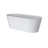 PERFECT Oval Freestanding Bath In White Gloss Finish With Slim Rim Size 1400, 1500 & 1700