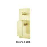 LORES Wall Mixer With Diverter In Chrome Plated, Matte Black, Brushed nickel & Brushed gold