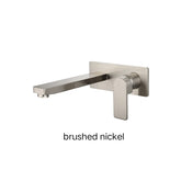 LORES Wall Basin Mixer In Chrome, Matte Black, Brushed Nickel & Brushed Gold