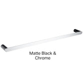 SUPERIA Single Or Double Towel Rail 800mm In Chrome, Matte Black, Matte Black & Chrome, Brushed Gold, Brushed Nickel & Gunmetal Grey