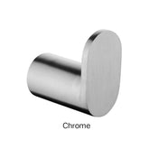 SUPERIA Round Robe Hook Chrome , Matte Black , Black & Chrome, High Gloss Black, Brushed Nickel , Brushed Gold & Gunmetal