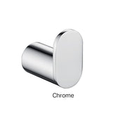RELLINO Round Robe Hook Chrome , Matte Black , Black & Chrome , High Gloss Black , Brushed Gold , Brushed Nickel & Gunmetal