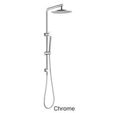 CENTRO 250mm Round Handheld Shower Station Chrome , Matte Black , Brushed Gold, Brushed Nickel & Gunmetal Grey