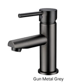 CENTRO Round Basin Mixer Tap In Chrome, Matte Black, Brushed Gold, Brushed Nickel & Gunmetal Grey