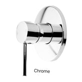 CENTRO Round Shower Mixer Tap In Chrome , Matte Black , Brushed Gold , Brushed Nickel & Gunmetal