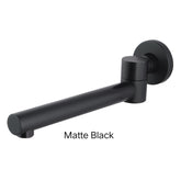 CENTRO Round Bath Outlet In Chrome, Matte Black, Brushed Gold, Brushed Nickel & Gun Metal Grey