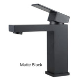 ZAVALLO Square Basin Mixer In Chrome Or Matte Black