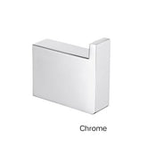 ZAVALLO Square Single Robe Hook In Chrome, Matte Black, Brushed Gold, Brushed Nickel & Gunmetal Grey