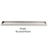 ZAVALLO Square Single Or Double Towel Rail 600mm In Chrome, Matte Black, Brushed Gold & Brushed Nickel