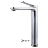 KUSHY Tall Basin Mixer In Chrome, Matte Black, Brushed Nickel & Brushed Gunmetal Grey