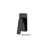 RUBY Square Shower/Bath Wall Mixer In Chrome or Matte Black