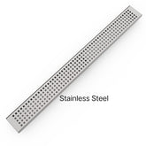 BINDAAS - CFG SQ Pattern - 15mm Depth In Stainless Steel Or Matte Black, Size 600mm to 1800mm