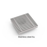 BINDAAS Floor Drain 100x100mm In Wire Frame or Square Patterned in Stainless, Matte Black, Gunmetal & Brushed Gold