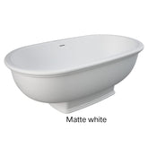 KENSINGTON Stone Bath Matte Grey, Matte Black Or Matte White