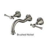 PELLIER Wall Bath Set In Chrome, Matte Black, Brushed Bronze Or Brushed Nickel