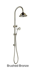 DEAUX Twin Shower System In Chrome, Matte Black, Brushed Bronze Or Brushed Nickel