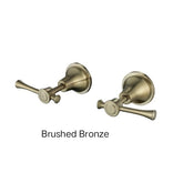 PELLIER Wall Assemblies (1/4 Turn) In Chrome, Matte Black, Brushed Bronze Or Brushed Nickel
