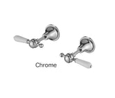 DEAUX Wall Top Assemblies In Chrome, Matte Black, Brushed Nickel or Brushed Bronze