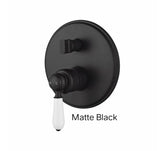 DEAUX Shower Mixer With Diverter In Chrome, Matte Black, Brushed Bronze Or Brushed Nickel