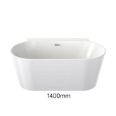 ROUND Back To Wall Freestanding Bath 1400MM OR 1600MM
