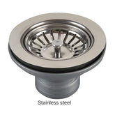 Basket Waste 90 x 50mm Long Thread In Stainless Steel, Matte Black, Matte White, Brushed Brass, Brushed nickel & Antique Brass