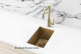 Meir BAR SINK - Single Bowl 382 X 272 -Gunmetal Black - Brushed Bronze Gold - Brushed Nickel