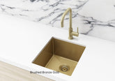 Meir KITCHEN SINK - SINGLE BOWL 380 X 440 - Gunmetal Black - Brushed Bronze Gold - Brushed NicKel - PVD