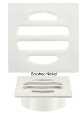 Meir SQUARE Floor Grate Shower Drain 50mm Outlet In Matte Black - Tiger Bronze - Champagne - Brushed Nickel