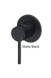 Meir ROUND Wall Mixer In Chrome - Matte Black - Tiger Bronze - Champagne - Brushed Nickel