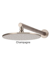 Meir ROUND Wall Shower 300mm Rose, 400mm Arm In Matte Black - Tiger Bronze - Champagne - Brushed Nickel