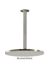 Meir ROUND Ceiling Shower 300mm Rose, 300mm Dropper In Matte Black - Tiger Bronze - Champagne - Brushed Nickel
