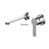 ASTRO II Wall Basin Mixer In Chrome - Matte Black - Brushed Brass - Brushed Nickel - Gunmetal