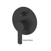 ASTRO II Shower/Bath Diverter Mixer In Chrome - Matte Black - Brushed Brass - Brushed Nickel - Gunmetal