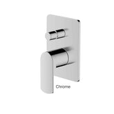 CORBAN Shower/Bath Diverter Mixer In Chrome - Matte Black - Brushed Nickel