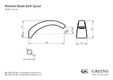 MARKETTI Blade Bath Spout
