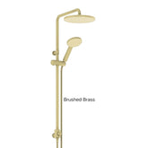 GLIDE RainBoost Twin Rail Shower In Chrome - Matte Black - Brushed Brass - Brushed Nickel - Gunmetal