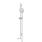 ASTRO II Adjustable Rail Shower In Chrome - Matte Black - Brushed Brass - Brushed Nickel - Gunmetal