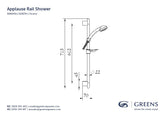 APPLAUSE Rail Shower