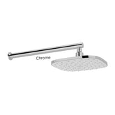 CORBAN Wall Shower In Chrome - Matte Black - Brushed Nickel