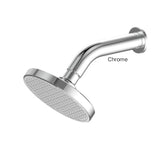 GLIDE RainBoost Shower Rose With Arm In Chrome - Matte Black - Brushed Nickel