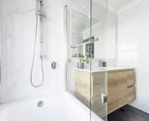 WHITE CARRARA Marble – Gloss Shower Wall 2400x1000x10mm And 2000x1000x10mm