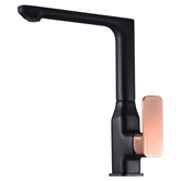 SETU SINK MIXER IN MATTE BLACK AND ROSE GOLD
