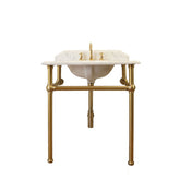 STEWARD WASHSTAND WITH 75 x 55 REAL CARRARA MARBLE TOP