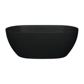 Luciana Solid Surface Bath, Matte Black, 1500mm