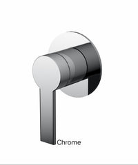 RISE BATH/SHOWER MIXER IN, CHROME, MATTE BLACK, AND BRUSHED NICKLE