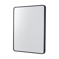 JANU Black Aluminum Framed Rectangle Bathroom Wall Mirror 650x800x40mm